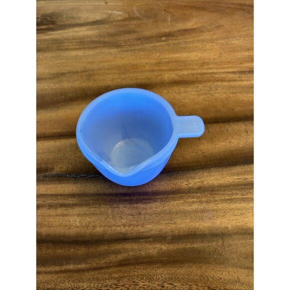 Vintage Delphite Blue Milk Glass 1 Cup Measuring Tab Handle - Picture 3 of 13